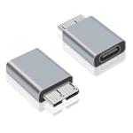 2 PCS JUNSUNMAY USB-C / Type-C Female to Male USB 3.0 Micro B Adapter Converter