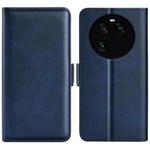 For OPPO Find X6 Dual-side Magnetic Buckle Leather Phone Case(Dark Blue)