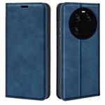 For OPPO Find X6 Retro-skin Magnetic Suction Leather Phone Case(Dark Blue)