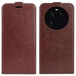 For OPPO Find X6 Pro R64 Texture Vertical Flip Leather Phone Case(Brown)