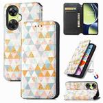 For OnePlus Nord CE 3 Lite CaseNeo Colorful Magnetic Leather Phone Case(Rhombus)