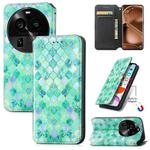 For OPPO Find X6 Pro CaseNeo Colorful Magnetic Leather Phone Case(Emerald)