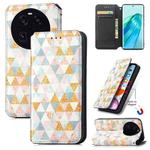 For OPPO Find X6 CaseNeo Colorful Magnetic Leather Phone Case(Rhombus)