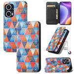 For Redmi Note 12 Turbo CaseNeo Colorful Magnetic Leather Phone Case(Rhombus Mandala)