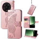 For Xiaomi 13 Ultra Butterfly Love Flower Embossed Leather Phone Case(Rose Gold)