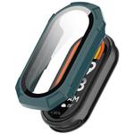 For Xiaomi Mi Band 8 ENKAY Hat-Prince Full Coverage PC Frame + Tempered Glass Film Watch Case(Green)