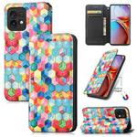 For For Motorola Moto X40 CaseNeo Colorful Magnetic Leather Phone Case(Magic Space)