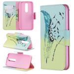 Colored Drawing Pattern Horizontal Flip Leather Case for Nokia 4.2,with Holder & Card Slots & Wallet(Feather Bird)