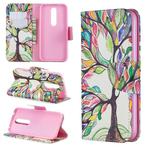 Colored Drawing Pattern Horizontal Flip Leather Case for Nokia 4.2,with Holder & Card Slots & Wallet(Tree of Life)