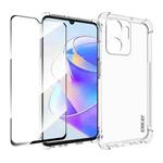 For Honor X7A 4G Global ENKAY Hat-Prince Transparent TPU Shockproof Phone Case with Glass Film