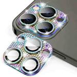 For iPhone 12 Pro Max ENKAY Blink Diamond Camera Aluminium Alloy Tempered Glass Film(Colorful)
