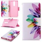 Colored Drawing Pattern Horizontal Flip Leather Case for Nokia 5.1,with Holder & Card Slots & Wallet(Sunflower)