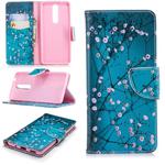 Colored Drawing Pattern Horizontal Flip Leather Case for Nokia 5.1,with Holder & Card Slots & Wallet(Plum Blossom)