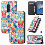 For Nokia C3 CaseNeo Colorful Magnetic Leather Phone Case(Magic Space)