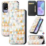 For TCL 405 CaseNeo Colorful Magnetic Leather Phone Case(Rhombus)