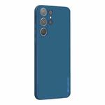 For Samsung Galaxy S25 Ultra 5G PINWUYO Sense Series Liquid Silicone TPU Phone Case(Blue)