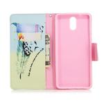 Colored Drawing Pattern Horizontal Flip Leather Case for Nokia 3.1,with Holder & Card Slots & Wallet(Feather Bird)