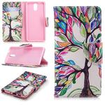 Colored Drawing Pattern Horizontal Flip Leather Case for Nokia 3.1,with Holder & Card Slots & Wallet(Tree of Life)