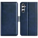 For Samsung Galaxy A54 5G  Dual-side Magnetic Buckle Leather Phone Case(Dark Blue)