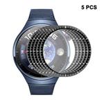 5pcs For Huawei Watch 4 Pro ENKAY 3D Full Coverage Soft PC Edge + PMMA HD Screen Protector Film