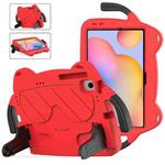 For Samsung Galaxy Tab S6 Lite 10.4 Ice Baby EVA Shockproof Hard PC Tablet Case(Red+Black)