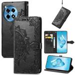 For OnePlus 12R Mandala Flower Embossed Leather Phone Case(Black)