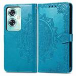 For OnePlus Nord N30 SE Mandala Flower Embossed Leather Phone Case(Blue)