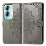 For OnePlus Nord N30 SE Mandala Flower Embossed Leather Phone Case(Gray)