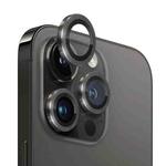 For iPhone 13 Pro / 13 Pro Max NORTHJO Camera Lens Protector Tempered Glass CD Vein Metal Ring Film(Black)