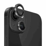 For iPhone 13 / 13 mini NORTHJO Camera Lens Tempered Glass CD Vein Metal Ring Film(Black)