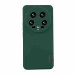 For Xiaomi 14 Ultra ENKAY Hat-Prince Liquid Silicone Shockproof Soft Phone Case(Dark Green)