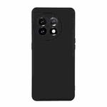 For OnePlus 11 ENKAY Hat-Prince Liquid Silicone Shockproof Soft Phone Case(Black)