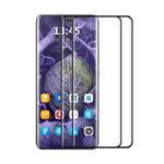 For Huawei Mate 70 Pro 2pcs ENKAY 3D Hot Bending Side Glue Tempered Glass Full Film