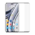 For Huawei nova 14 Ultra 5pcs ENKAY 3D Hot Bending Side Glue Tempered Glass Full Film