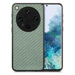 For OPPO Find X8 Ultra Carbon Fiber Texture Leather Back Cover Phone Case(Green)