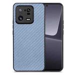 For Xiaomi 13 Pro Carbon Fiber Texture Leather Back Cover Phone Case(Blue)