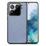 For Xiaomi 15 Carbon Fiber Texture Leather Back Cover Phone Case(Blue)