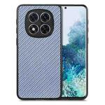 For  Redmi Note 14 Pro+ 5G Carbon Fiber Texture Leather Back Cover Phone Case(Blue)