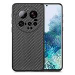 For Xiaomi 15 Ultra Carbon Fiber Texture Leather Back Cover Phone Case(Black)