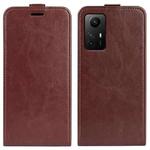 For Redmi Note 12S R64 Texture Single Vertical Flip Leather Phone Case(Brown)