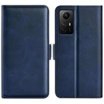 For Redmi Note 12S Dual-side Magnetic Buckle Horizontal Flip Leather Phone Case(Dark Blue)