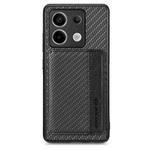 For Redmi Note 13 Pro 5G Carbon Fiber Magnetic Card Bag Phone Case(Black)