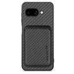 For Google Pixel 9a Carbon Fiber Leather Card Magsafe Phone Case(Black)