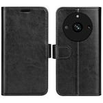 For Realme 11 Pro R64 Texture Horizontal Flip Leather Phone Case(Black)