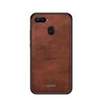 PINWUYO Shockproof Waterproof Full Coverage PC + TPU + Skin Protective Case for Xiaomi Redmi 6(Brown)