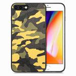 For iPhone 7 Plus / 8 Plus Camouflage Leather Back Cover Phone Case(Yellow)