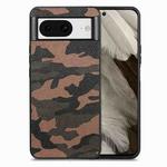 For Google Pixel 8 Camouflage Leather Back Cover Phone Case(Brown)