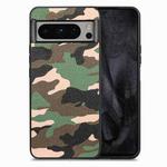 For Google Pixel 8 Pro Camouflage Leather Back Cover Phone Case(Green)