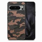 For Google Pixel 8 Pro Camouflage Leather Back Cover Phone Case(Brown)