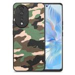 For Honor 80 Camouflage Leather Back Cover Phone Case(Green)